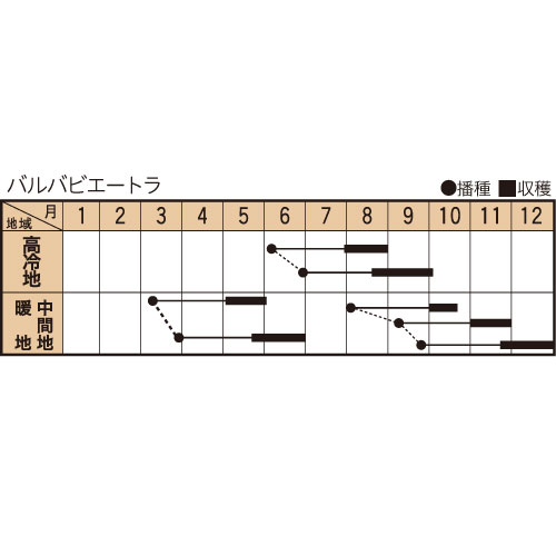 ゴルゴの作型カレンダー