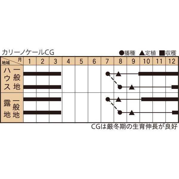 カリーノケールCGの作型カレンダー