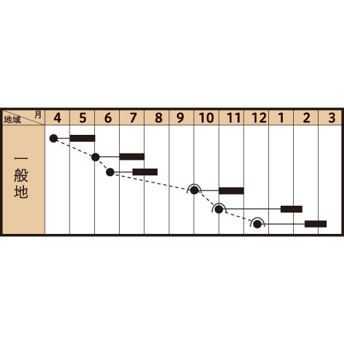 長江の作型カレンダー